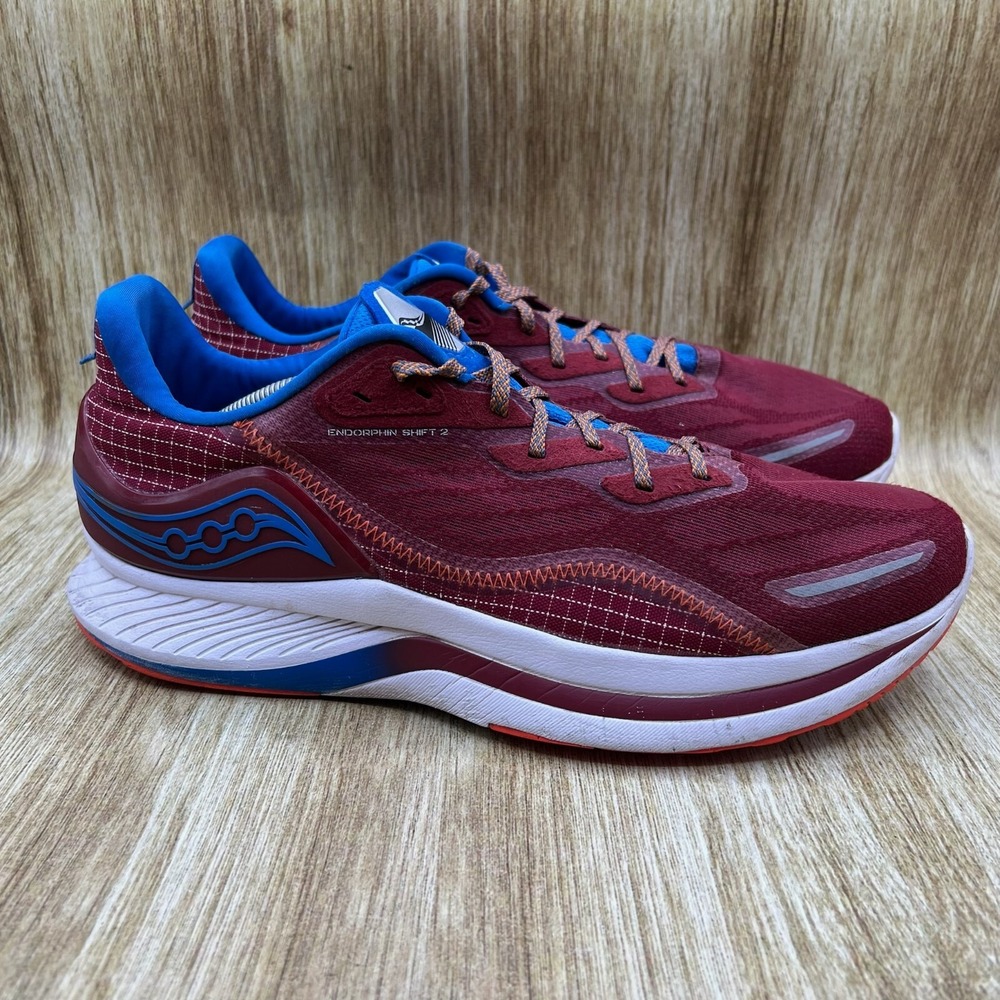 Saucony Endorphin Shift 2 Men's‎ Size 12.5 Running Shoes Red Blue S20689-130